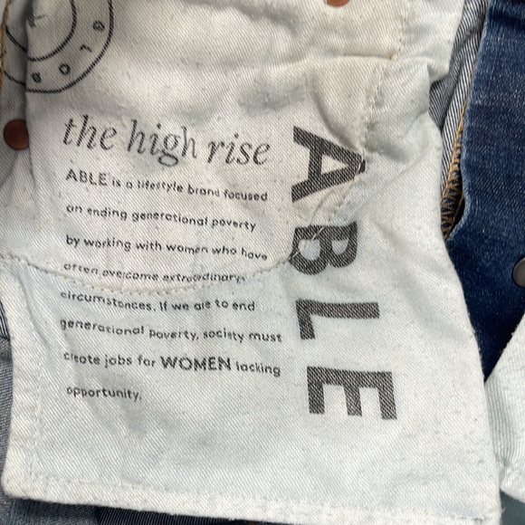 Able High Rise denim 27 - Picture 6 of 10